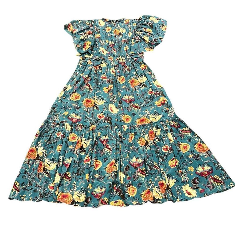 ULLA JOHNSON Ilaria Silk Dress in Bluette NWT Size 4 - Picture 7 of 11